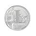 OutTop 4 Pieces Litecoin LTC Design Plated Iron Collectible Commemorative Coins (Gold_Silver)