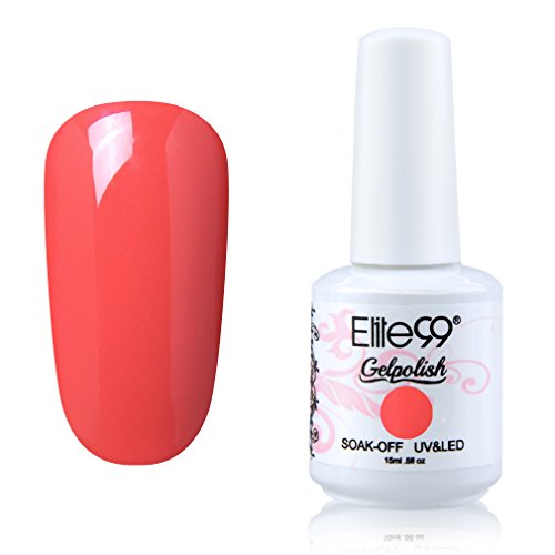 Elite99 Gelpolish Soak-off UV LED Gel Polish Nail Art Polish Manicure Varnish 15ml Orange Elite99 Gelpolish Soak-off UV LED Gel Polish Nail Art Polish Manicure Varnish 15ml Orange