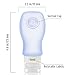 COMFY TRAVEL Silicone Bottles, Leak Proof, Squeezable, Easy to Clean Travel Tubes, 3 oz, Set of 3