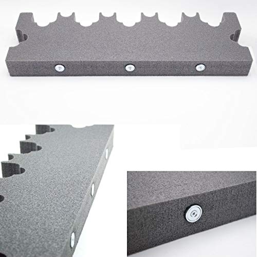 Seven Gun Foam Rack - 5+4 Optical Scopes 2 Without Optics- Rifle Barrel Rest with Magnetic Neodymium Magnet - Gun Storage - Weapon Rack Gun Safe Free Standing - Gun Rack Pegboard - Gift Man