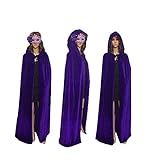 TULIPTREND Full Length Hooded Cloak Christmas Halloween Cosplay Costume Party Cape