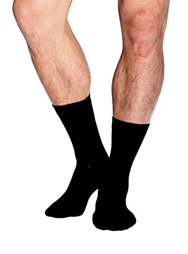 Boody Organic Bamboo EcoWear Men's Business Sock, 6-11, Black