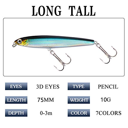 xiangen Fishing Lure Big Hard Bait Fish Bait with Three-Claw Hooked Fish Bait 3D Eye Bait Bait Drop for Bass Trout Fish One