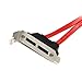StarTech.com 2 Port Low Profile SATA to eSATA Plate Adapter (ESATAPLT2LP), Red