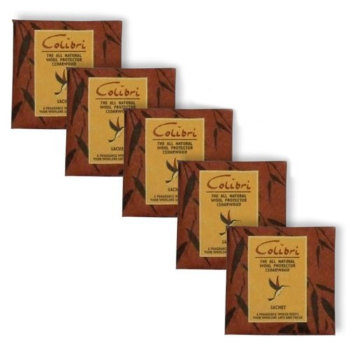 10 Moth Repellent Sachets With Cedar - For Drawers, Cupboards Etc.