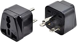 Tekit Black NEMA 6-15P Universal Plug Adapter