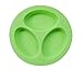 oogaa Silicone Baby and Toddler Divided Plate - Green