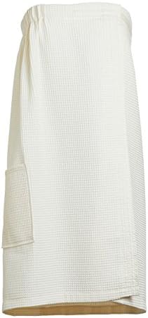 Goza Towels Women's Spa Bath Shower Waffle Wrap Towel with Pocket