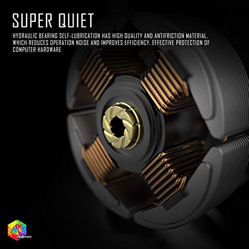 Asiahorse Solar ECLIPSEIII-120mm Three Light Loop RGB Interactive Music Cooling Fan for PC Case,Water Cooling Radiators System(1PACK Without Hub)