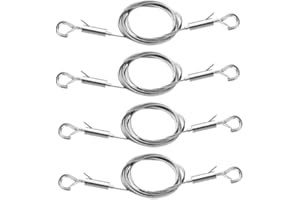 AYAWA 4PCS Adjustable Picture Frame ,Mirror Hanging Wire Kit,6.6FT Heavy Duty Stainless Steel Rope for Hanging Pictures,Mirrors,Light Lamp,Billboards,Basket,Flowerpot,Hold Up to 66lbs