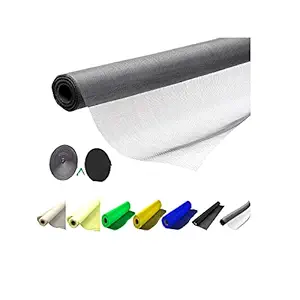 HOME BUY Mosquito Net for Windows with Fibber Glass Mesh 4/3feet(120/90cm) 48/36Inches Stitched (Grey Color) 200GSM