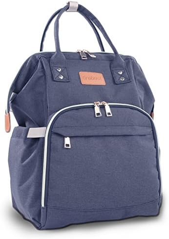 Diaper Bag Multi-function Baby Diaper Backpack Nappy Bags,Mom Dad Travel Backpack Large Capacity Baby bags With Insulated Pockets Stroller Straps for Baby Care (Blue)