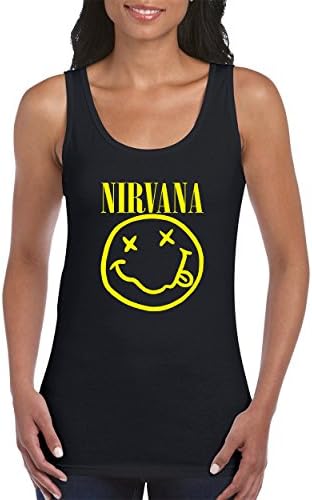 Good Shoppers Nirvana Rock Band Design Women's Famous Tank Top Popular Shirt for Women(Black,XX-Large)