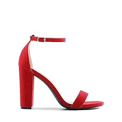 DREAM PAIRS Womens Hi-Chunk High Heel Pump Sandal