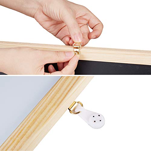 Whiteboard and Cork Board Combo 36 x 24 + 1 Magnetic Dry Eraser, 4 Colorful Marker Pens and 4 Magnets - Magnetic Combination Board for Home and Office