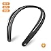LANNIU Neckband Speaker Wearable Speaker Bluetooth 5.0 Portable Wireless Built-in Mic Handsfree Call, True 3D Stereo Sound Portable Speaker for Cycling, Hiking, Gaming, Watching TV [Upgrade Version]