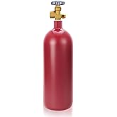 20 Cubic Foot DOT Approved Steel Nitrogen Cylinder with CGA580 Valve(Empty) | DOT-3AA Approved, High-Strength Alloy Steel Inert Gas Tank for Manufacturing, Welding, Fresh Production Date