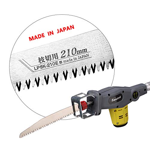 FANZTOOL Blade-Tec Teleskop Akku Hochentaster säbelsäge Handsäge mit 210mm langem Hochleistungs-Sägeblatt, bis 4,7m Reichweite, 1,5 KG SUPER LEICHT DESIGN (mit 20V akku) – Bild 4
