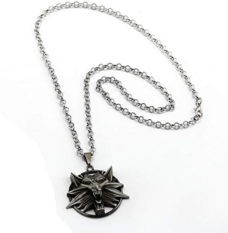 The Witcher 3 Necklace Wild Hunt Wolf Shape Pendant Fashion Link Chain Necklaces & Pendants Women Men Charm Gifts Jewelry