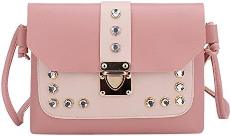 Gaddrt Fashion Women Girl Hasp Handbags Hit Color Rhinestone Shoulder Bag Messenger Satchel Tote Crossbody Bag