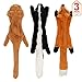 No Stuffing Dog Toys with Squeakers, Durable Stuffless Plush Squeaky Dog Chew Toy Set with Fox Skunk Lion for Small Medium and Large Dogs 3 Packs, 23-Inch