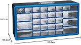 Draper Plastic Organiser 30 Drawers Wall Mount 500mm x 160mm x 255mm view 3