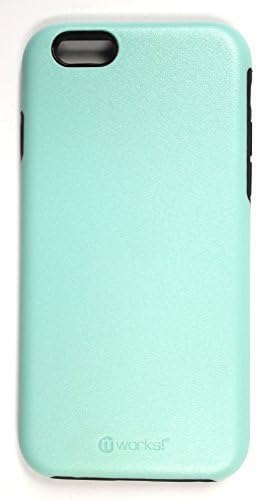 mWorks Harmony Hybrid Protective Case for iPhone 6/6s - Retail Packaging (Mint Green/Black)