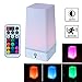 WRalwaysLX LED Square Night Light with Remote Control,Color Changing Table Lamp Battery Operated Lamp for Kids Room, Bedroom,Kitchen USE 3xAA Battery (not Include)