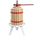Costzon Fruit Wine Press, 1.6 Gallon /6 Liter Solid Wood Basket, Cider Apple Grape Crusher for Kitchen, Juice Make