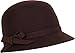 Sakkas Sally Vintage Style Wool Cloche Bucket Winter Hat with Bow Accent
