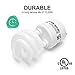 JACKYLED CFL Light Bulbs Energy Efficient UL T3 13W 2700K 900lm Spiral GU24 Base Compact Flourescent Bulbs 6-Pack
