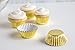 Fox Run Gold Foil Muffin and Cupcake Liners, Set of 48, Mini Size Wrappers