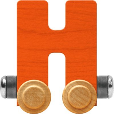 NameTrain Bright Letter Car H - Made in USA (Orange)