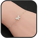 Butterfly Bracelet 925 Sterling Silver Cubic Zirconia/Fine Quality Silver/Gift for Her