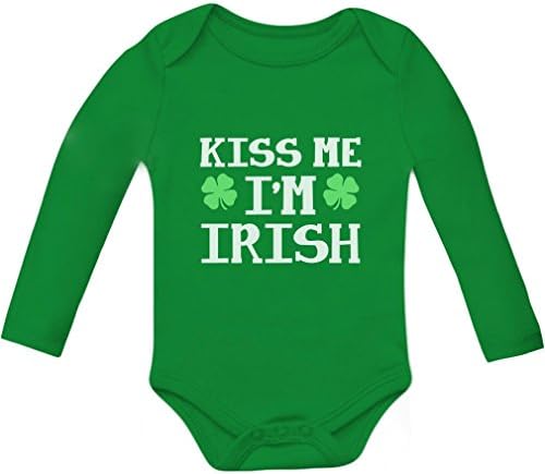 My First St Patricks Day Outfit Irish Shamrockin Long Sleeve Baby Bodysuit