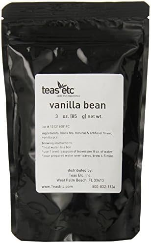 Teas Etc Vanilla Bean Loose Leaf Black Tea 3 oz.