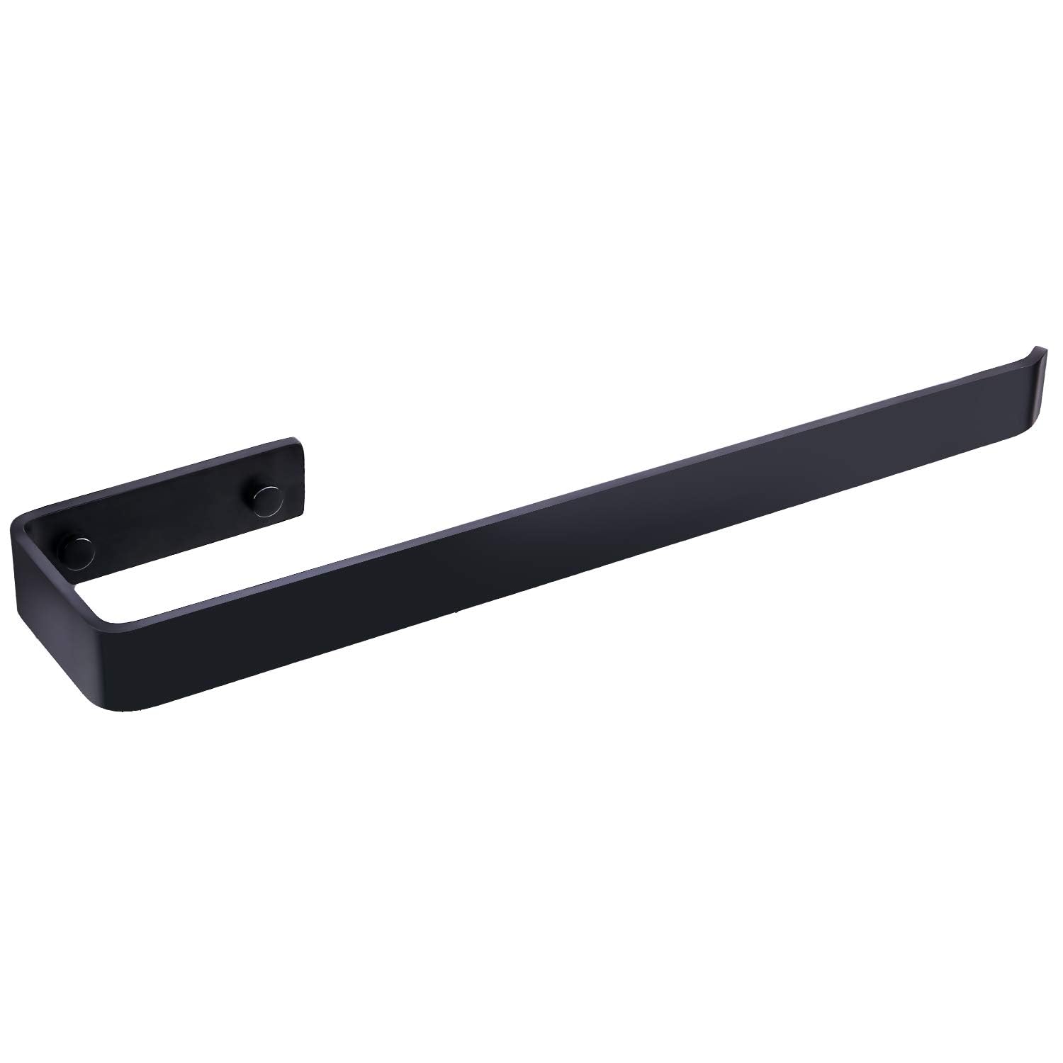 JS Towel Holder Black Stainless Steel Bathroom Towel Rail 38 cm Shower Towel Holder Wash Basin Base Cabinet Bathroom Body Mounting Mounting