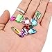 JETEHO 100Pcs Acrylic Gems Gemstones Flatback Craft Jewels Rhinestones Embellishments for DIY Crafts, Table Scatters, Wedding
