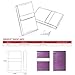 Padike PU Leather Business Card Holder for Women Slim Pocket Business Name Card Holder Stainless Steel Business Card Case with Magnetic Shut (Purple)