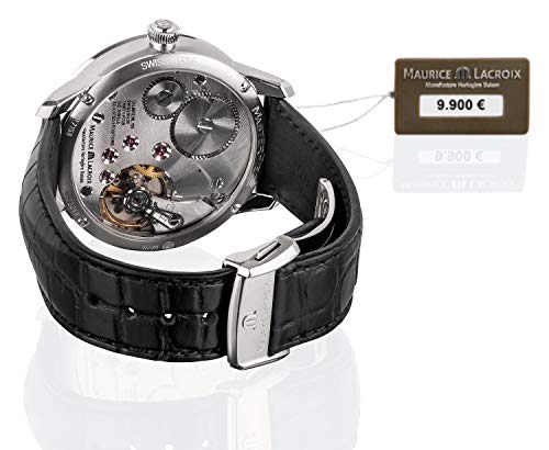 Reloj Maurice Lacroix Masterpiece Square Wheel, Carga Manual, Cocodrilo, 43mm - Imagen 6