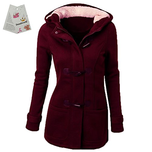 Donalworld Womens Winter Outdoor Coat Warm Wool Blended Hooded Jacket Wr Tag L Donalworld Womens Winter Outdoor Coat Warm Wool Blended Hooded Jacket Wr Tag L