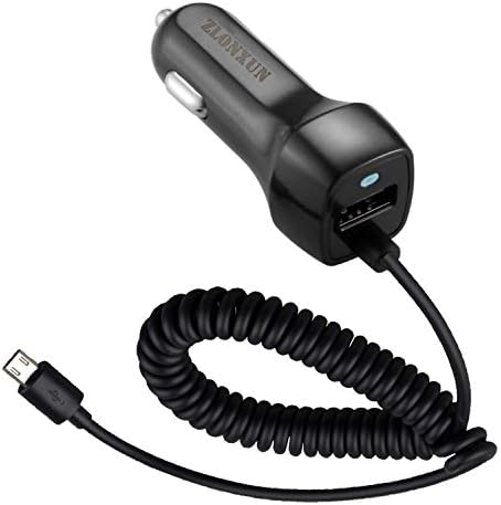 Car Charger with Micro Cable for Samsung Galaxy S7,S6,Edge,S4,Note 4,Note 5,Huawei Y5/Y6/Y7 2019,LG,HTC,Motolora,Xiaomi,Micro USB Phone