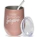 Unique Birthday Tumbler for Women- Celebrate Her with a Beautiful 12 oz. Happy Birthday Wine Tumbler with Straw and Lid - She'll Adore It as a Birthday Cup, Wine Glass, Goblet, and Mug