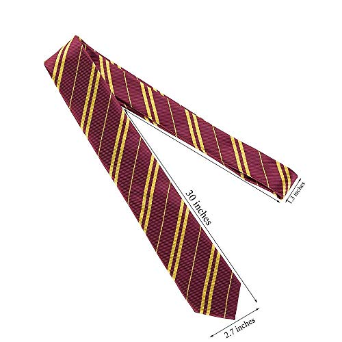 MISS FANTASY Cosplay Tie for Birthday Party Costume Accessory Necktie for Halloween Party (Red) - Thumbnail 3