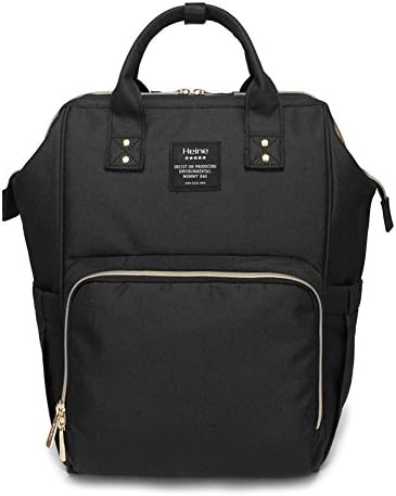 Royal Journey Diaper Bag Multi-Function Waterproof Nappy Bags for Baby Care, Large Capacity,Durable (Black)