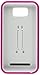 Aimo Wireless Progressive Guerilla Armor Case with Built-in Kickstand for BLU Studio 5.5 D610A - Retail Packaging - Hot Pink/White
