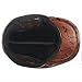 LETHMIK Flat Cap Cabby Hat Genuine Leather Vintage Newsboy Cap Ivy Driving Cap XXL-Brown and black