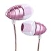 In Ear Earbuds, UiiSii E7 Earphones with Microphone and Inline Controls, Wired Headphones with Soft Design, Compatible with iPhone Android (Pink)