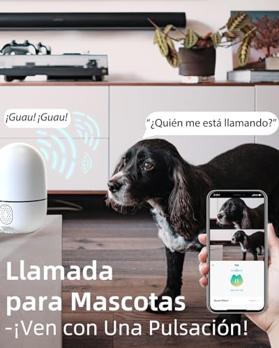 VIRTAVO XD1 Indoor WiFi Surveillance Camera 1080P Dual Lens, 2 Views in 1 Screen, Night Vision, Smart Tracking, Two-Way Audio, PTZ 360° for Baby/Pets/Home Security