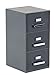 Mini File Cabinet Business Card Holder 3-Drawer (1, Black)